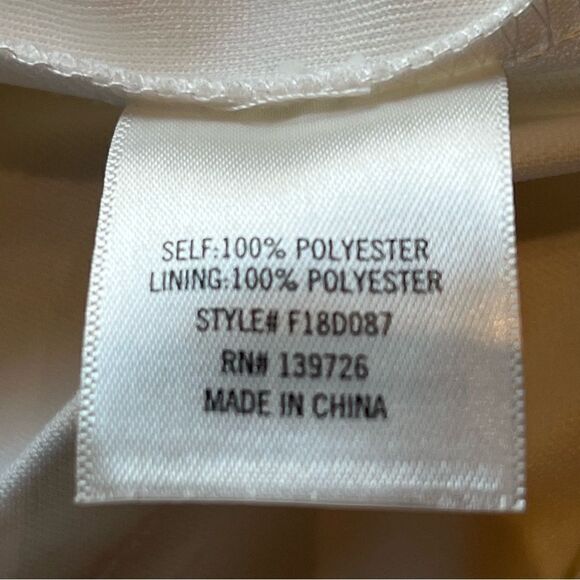 Beautiful Cream Dress Francesca's Size Large Sleeveless V neck - Picture 7 of 15